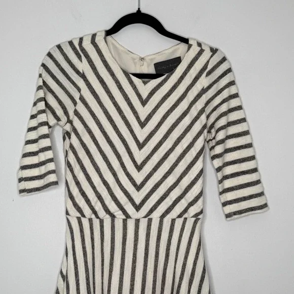 Anthropologie Sunday In Brooklyn‎ Women's Size S Striped Fit & Flare Midi Dress - Picture 5 of 12